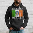 Ireland Rugby Vintage Irish Flag Rugby Fan Hoodie Gifts for Him