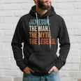 Jameson The Man The Myth The Legend First Name Jameson Hoodie Gifts for Him