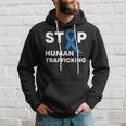 In January We Wear Blue Ribbon Human Trafficking Awareness Hoodie Gifts for Him