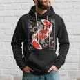 Japanese Koi Carp Fish Nishikigoi Aesthetic Cherry Blossom Hoodie Gifts for Him