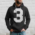 Jersey Number 3 Athletic Style Hoodie Gifts for Him
