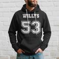 Jersey Style 53 1953 Willys 4X4 Vintage Mb Army Truck Car Hoodie Gifts for Him