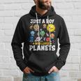 Just A Boy Who Loves Planets Astrology Space Solar Systems Hoodie Gifts for Him