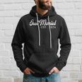 Just Married 2024 Honeymoon Wedding Couples Fiancee Hoodie Gifts for Him