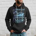 Just Married 2024 Wedding Ring Matching Honeymoon Cruise Hoodie Gifts for Him