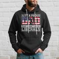 Just A Proud Dad That Didn't Raise Liberals Father's Day Hoodie Gifts for Him