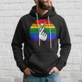 K-Pop Heart Hand Lgbt Gay Pride Retro Vintage Lgbtq Pride Hoodie Gifts for Him