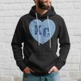 Kansas City Heart Kc Hearts I Love Kc Letters Blue Vintage Hoodie Gifts for Him