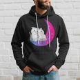 Kawaii Anime Cats Couple On Purple Moon In Love Otaku Cute Hoodie Gifts for Him