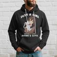 Kawaii Anime Solo Una Chica Que Realmente Ama El Anime Y Los Gatos Sudadera Regalos para él