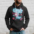 Kawaii Axolotl Batido De Leche De Fresa Retro De Los Años 90 Anime Axolotl Sudadera Regalos para él