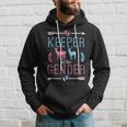 Keeper Of The Gender Buck Or Doe In Blue And Pink Party Hoodie Gifts for Him