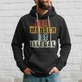 Kein Mensch Ist Illegal Anti Rassismus Hoodie Geschenke für Ihn