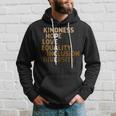 Kindness Peace Equality Inclusion Diversity Melanin Blm Hoodie Gifts for Him