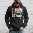 Lake Tahoe Retro Bigfoot Mountains Vintage Graphic Hoodie Gifts for Him