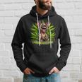 Laughing Grass Hyena Weed Leaf Cannabis Marijuana Stoner 420 Hoodie Gifts for Him