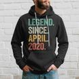Legend Since April 2020 4Th Birthday Boy 4 Years Old Hoodie Gifts for Him