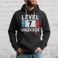 Level 7 Unlocked Gamer 7Th Birthday Video Game Boys Hoodie Gifts for Him
