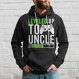 Leveled Up Promoted To Uncle 2024 New Uncle Video Game Hoodie Gifts for Him