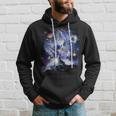 Loup De L'espace Cosmique Famille Des Loups Hurlant Constellation Sweat à capuche Cadeaux pour lui