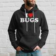 I Love Bugs Heart Hoodie Gifts for Him