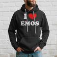 I Love Emos I Love Emos Kapuzenpullover Geschenke für Ihn