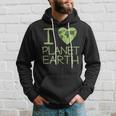 I Love Heart Planet Earth GlobeHoodie Gifts for Him