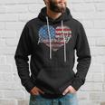 I Love Kansas City American Flag Heart Souvenir Hoodie Gifts for Him