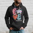 Love Postal Worker Life Leopard Heart Valentine's Day Hoodie Gifts for Him