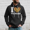 I Love Weiners Hotdogs Wiener Frank Sausage Bun Hoodie Gifts for Him