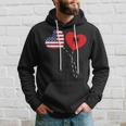 Loving Albania Usa Flag Heart Albanian Americans Love Hoodie Gifts for Him