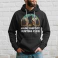 Maine Bigfoot Hunting Club Sasquatch Fan Hoodie Gifts for Him