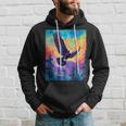 Majestic Eagle Silhouette Freedom's Colors Hoodie Gifts for Him