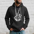 Minimalists Retro Vintage Skeleton Peace Sign Skull Hoodie Gifts for Him