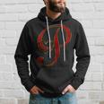 Monogram Initial Letter P Red Heart Hoodie Gifts for Him
