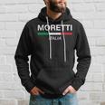 Moretti Italian Name Italy Flag Italia Family Surname Hoodie Gifts for Him