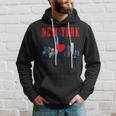 New York City Nyc Ny Skyline Statue Of Liberty Heart Hoodie Gifts for Him