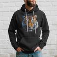 Obra De Arte De Tigre Colorido Animal Arte Tigre Sudadera Regalos para él