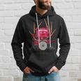 Octopus Playing Drums Music Musician Band Octopus Drummer Hoodie Gifts for Him