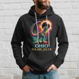 Ohio Totality Total Solar Eclipse 2024Rex Dinosaur Hoodie Gifts for Him