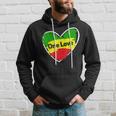 One Love Heart Jamaican Flag Hoodie Gifts for Him