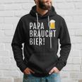 Papa Braucht Bier Männeratertag Grillen Kapuzenpullover Geschenke für Ihn