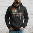 Papa The Man The Myth The Bad Influence Vintage Father's Day Hoodie Gifts for Him