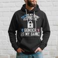 Papa Is My Name Keeping Gender Is My Game Baby Reveal Hoodie Gifts for Him