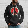 Peace Sign Watermelon Fruit Graphic Hoodie Gifts for Him