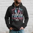 Pink Or Blue Great Auntie Loves You Gender Reveal Hoodie Gifts for Him