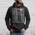 Polish Dad Nutrition Facts National Pride For Dad Hoodie Gifts for Him