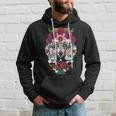 Poodle Dia De Los Muertos Day Of The Dead Dog Sugar Skull Hoodie Gifts for Him