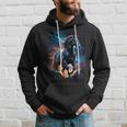 Precioso Caballo Con Cielo Relámpago Caballo Sudadera Regalos para él