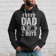 Proud Dad Of 2 Boys Daddy Of Two Sons Hoodie Gifts for Him